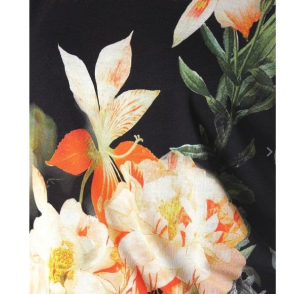 Ted Baker Omla Opulent Bloom Print tshirt top blouse size 3 like new - Picture 5 of 9